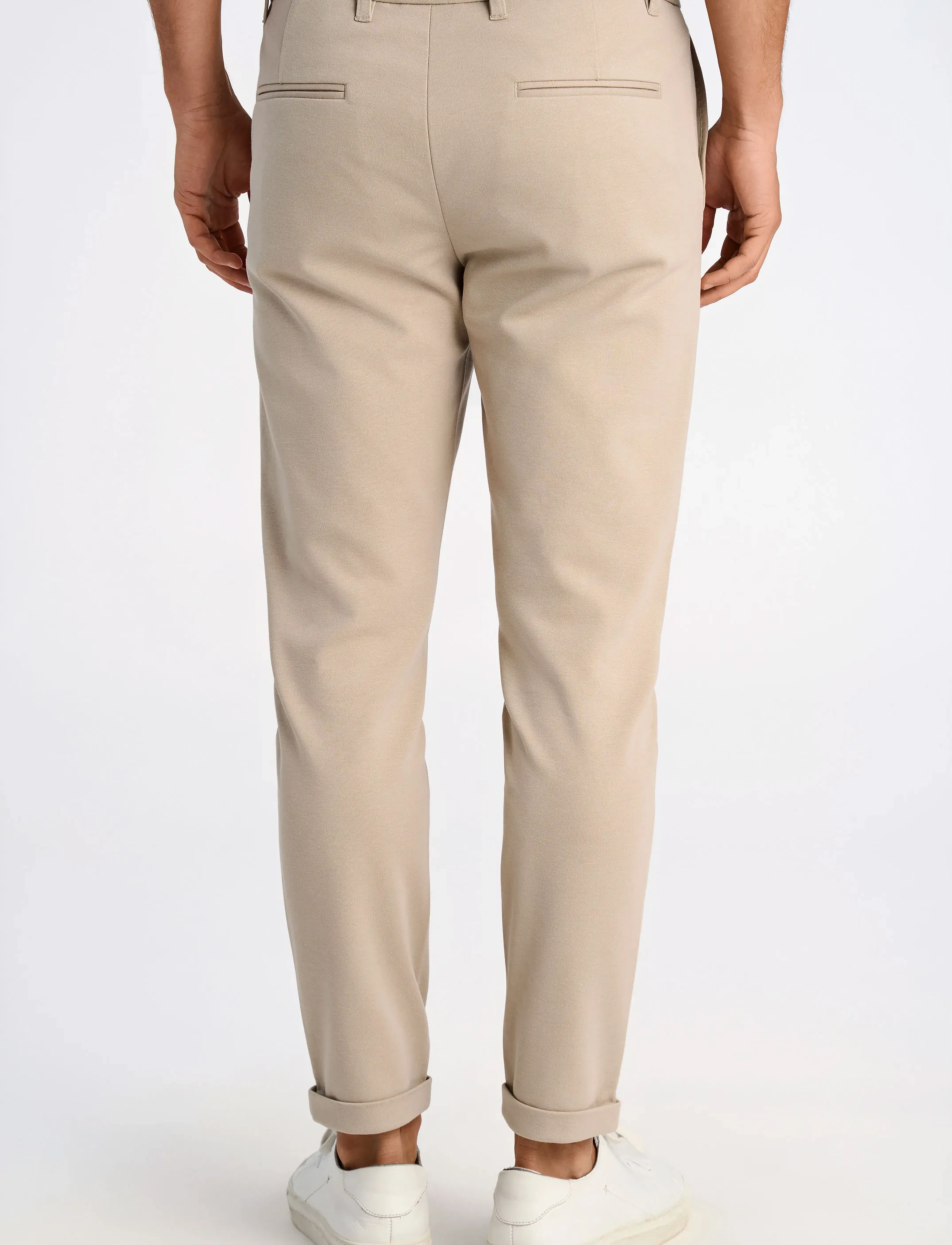 Lindbergh - Superflex knitted cropped pantSuperflex knitted cropped pant - casual trousers - lt stone - 3