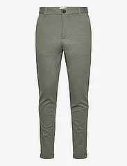 Lindbergh - Superflex knitted cropped pant - chino's - mid army mix - 0
