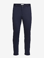 Lindbergh - Superflex knitted cropped pant - chinos - navy mix - 0