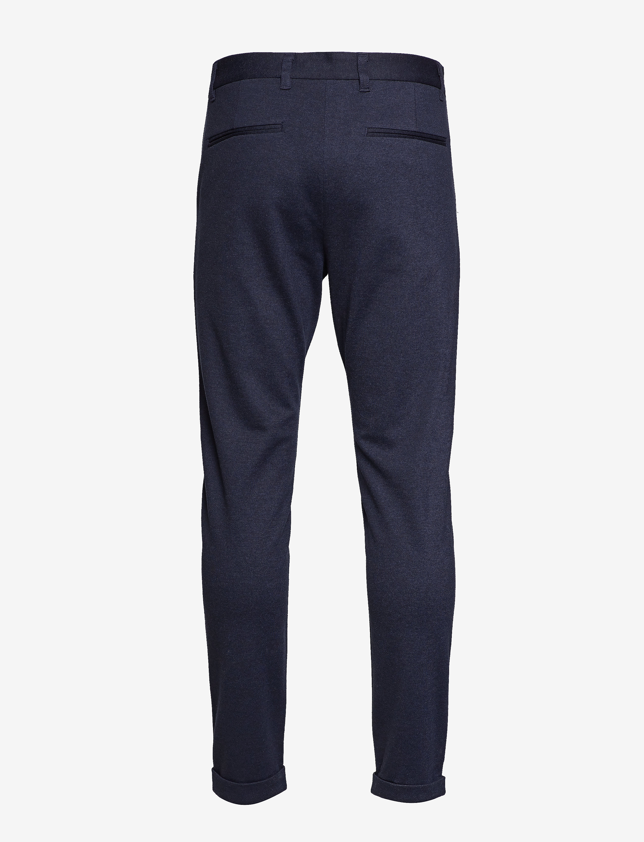 Lindbergh - Superflex knitted cropped pant - casual byxor - navy mix - 2