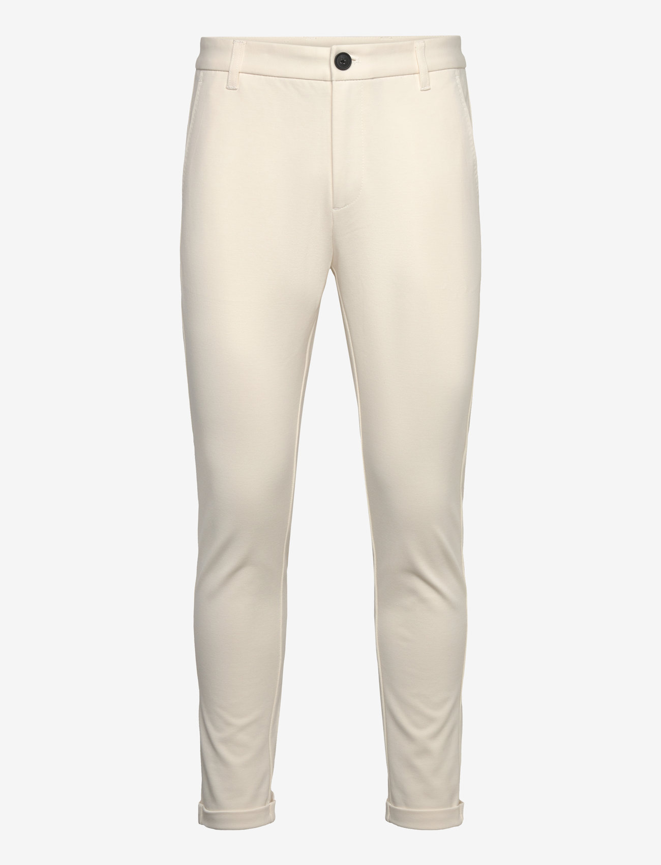 Lindbergh - Superflex knitted cropped pant - vabaaja püksid - pearl white - 1