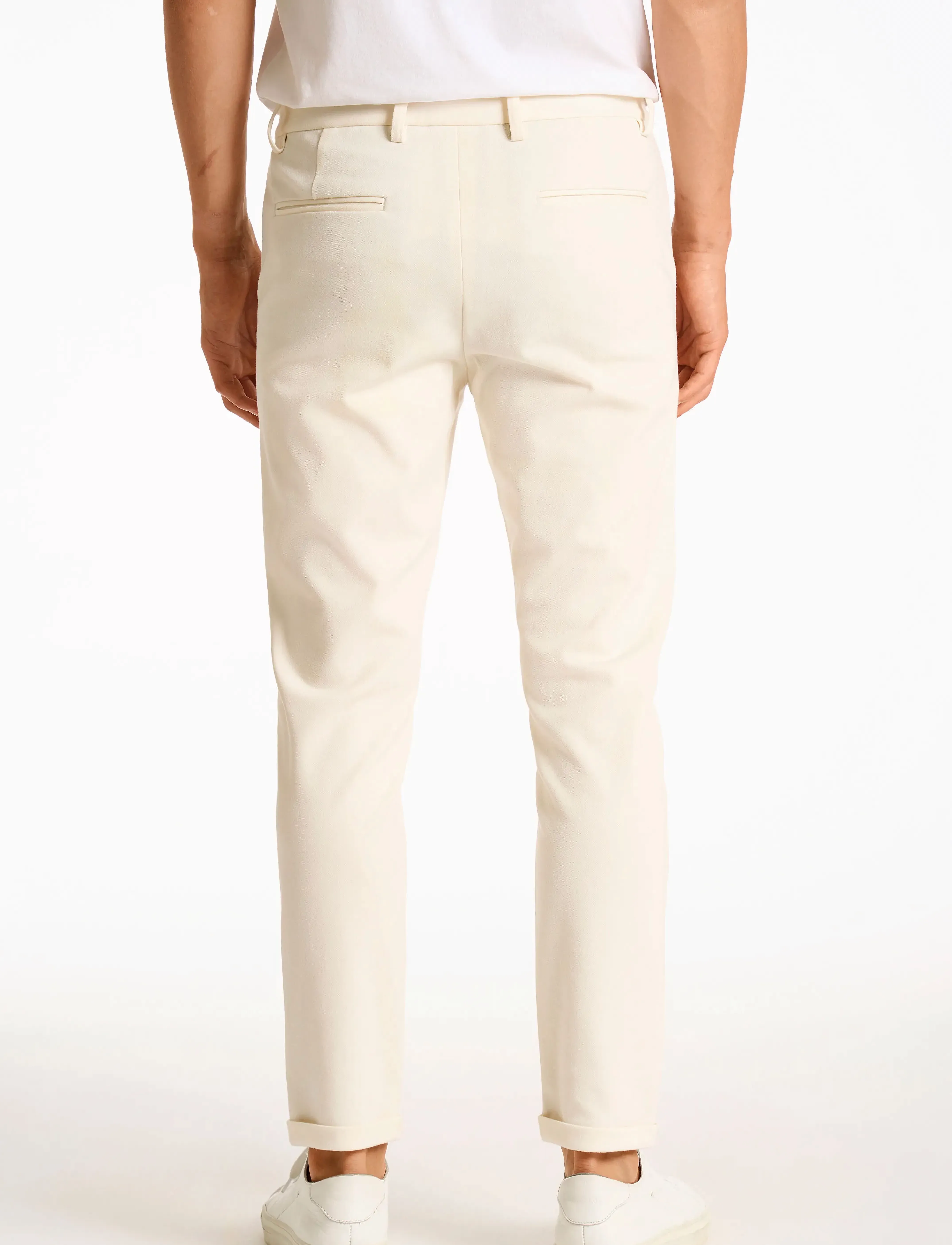 Lindbergh - Superflex knitted cropped pantSuperflex knitted cropped pant - casual byxor - pearl white - 3