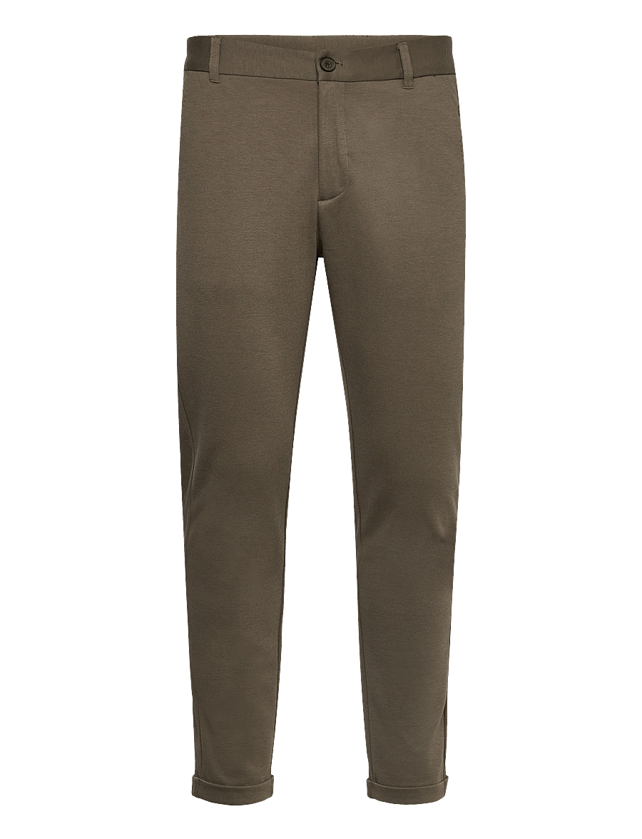 Lindbergh - Superflex knitted cropped pantSuperflex knitted cropped pant - casual byxor - true army - 0
