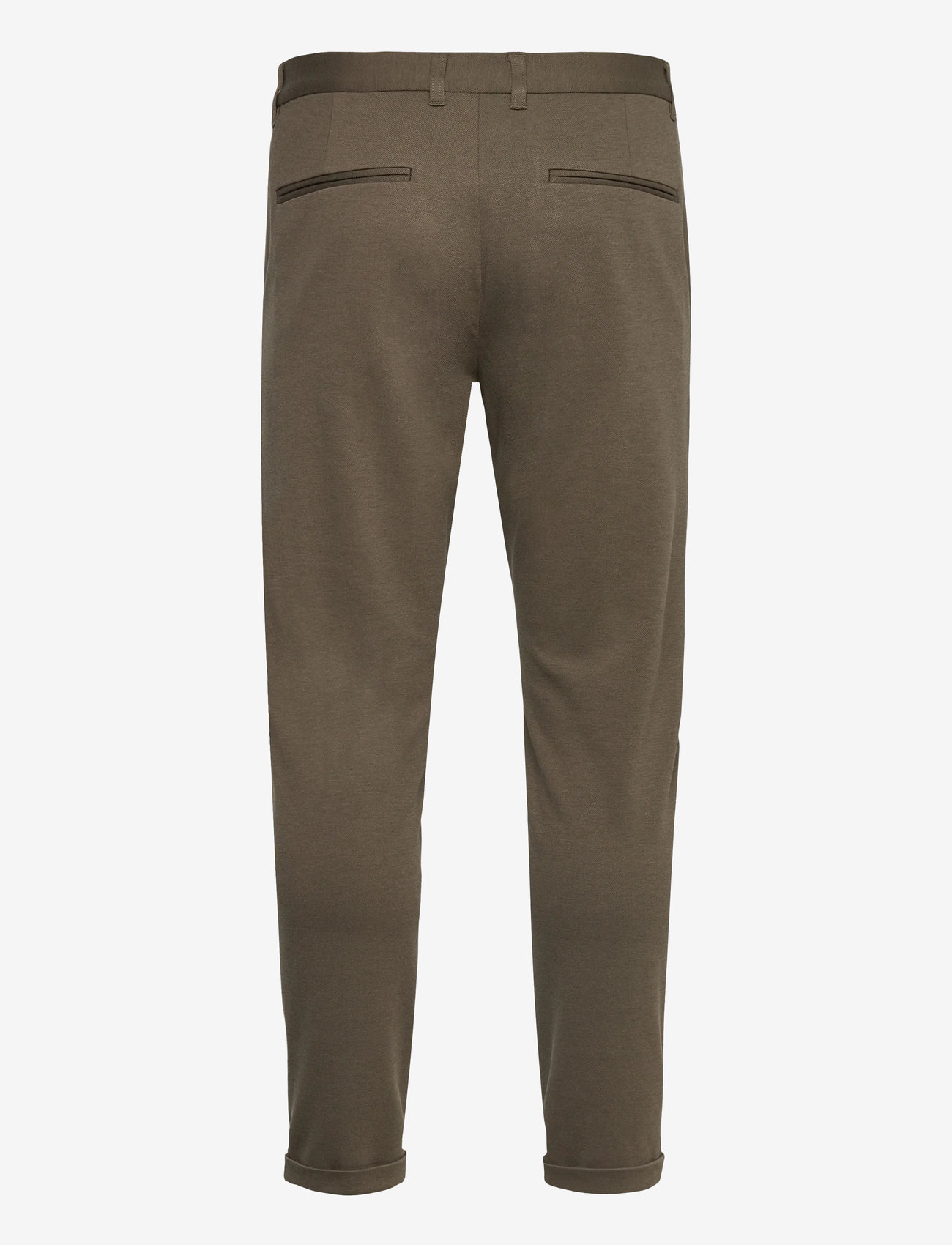 Lindbergh - Superflex knitted cropped pant - casual - true army - 1