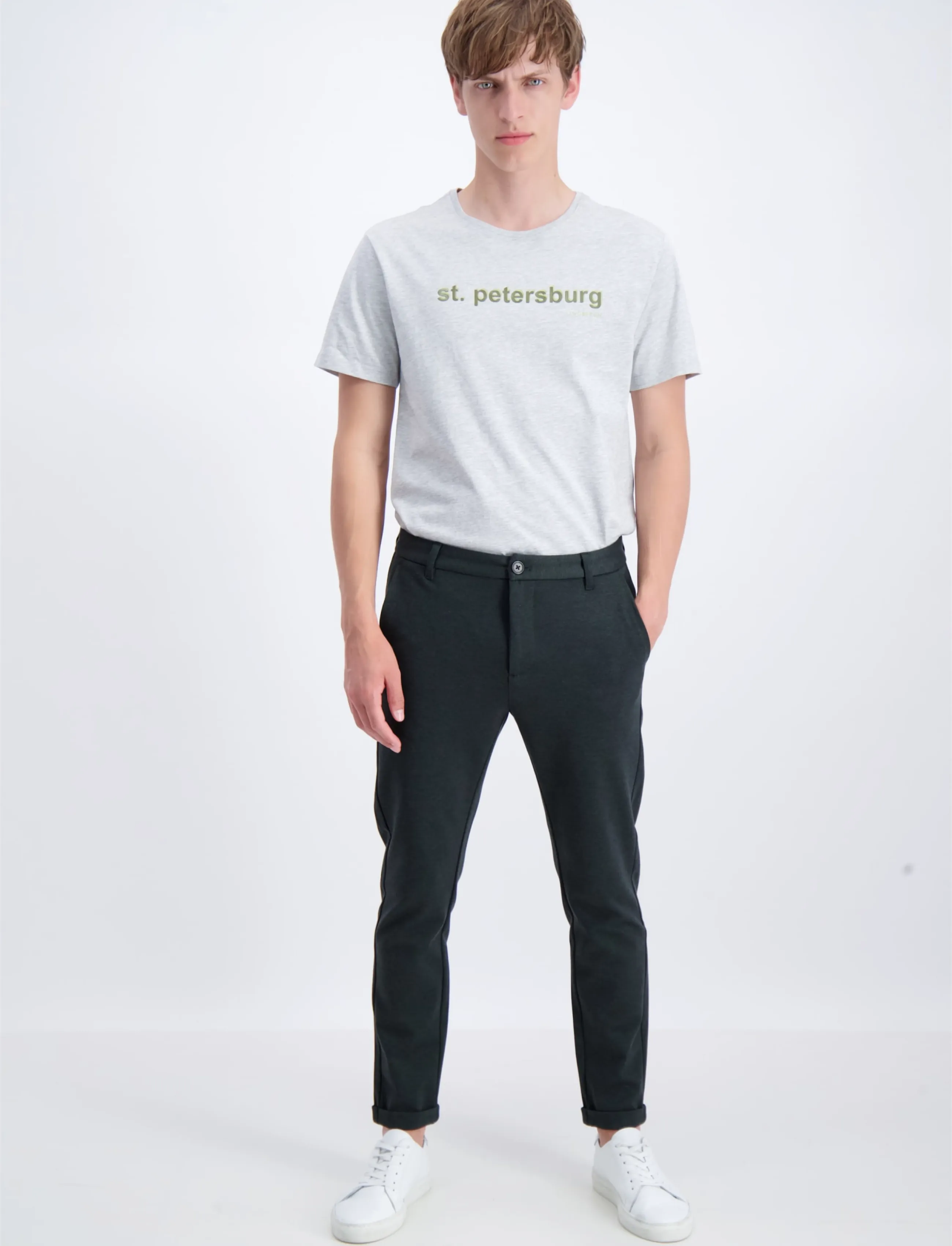 Lindbergh Superflex pant normal length - Lindbergh - ARMY MIX / khaki/green