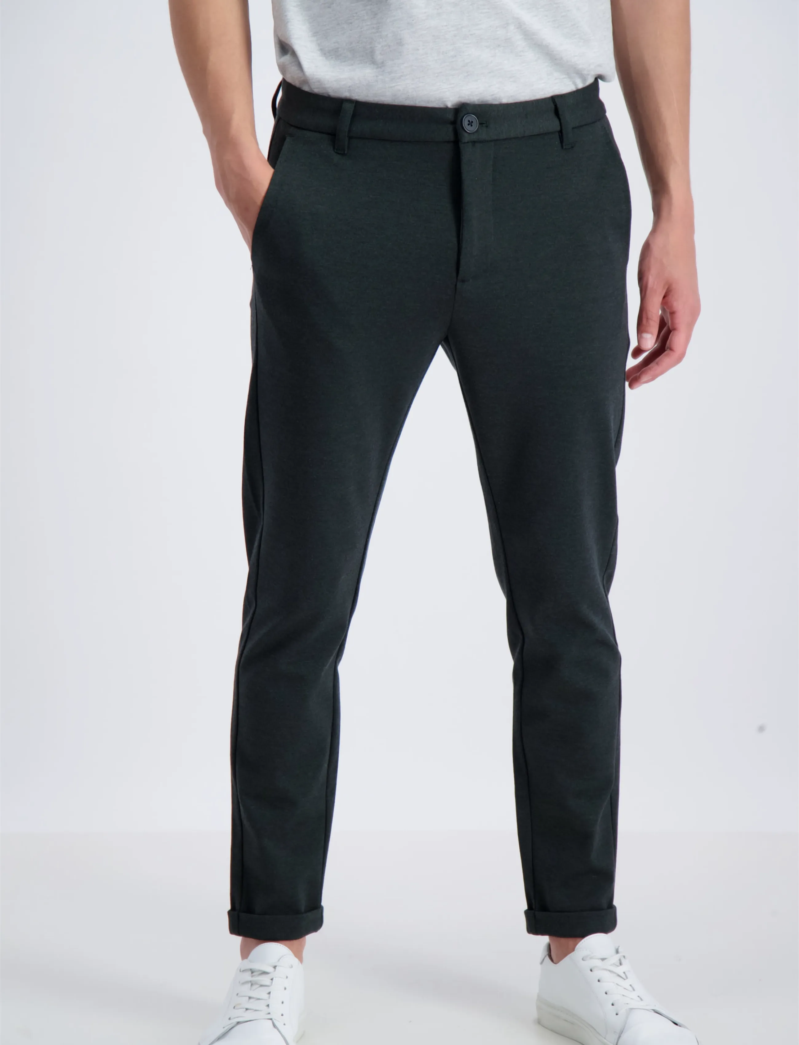 Lindbergh - Superflex pant normal length - chinos - army mix - 3