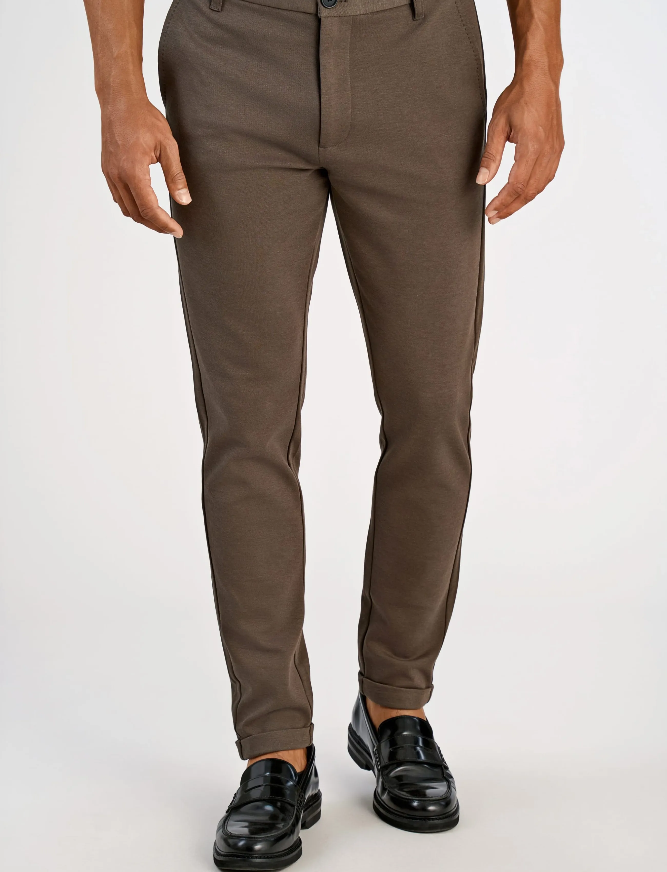 Lindbergh - Superflex pant normal length - chinos - dk army - 4