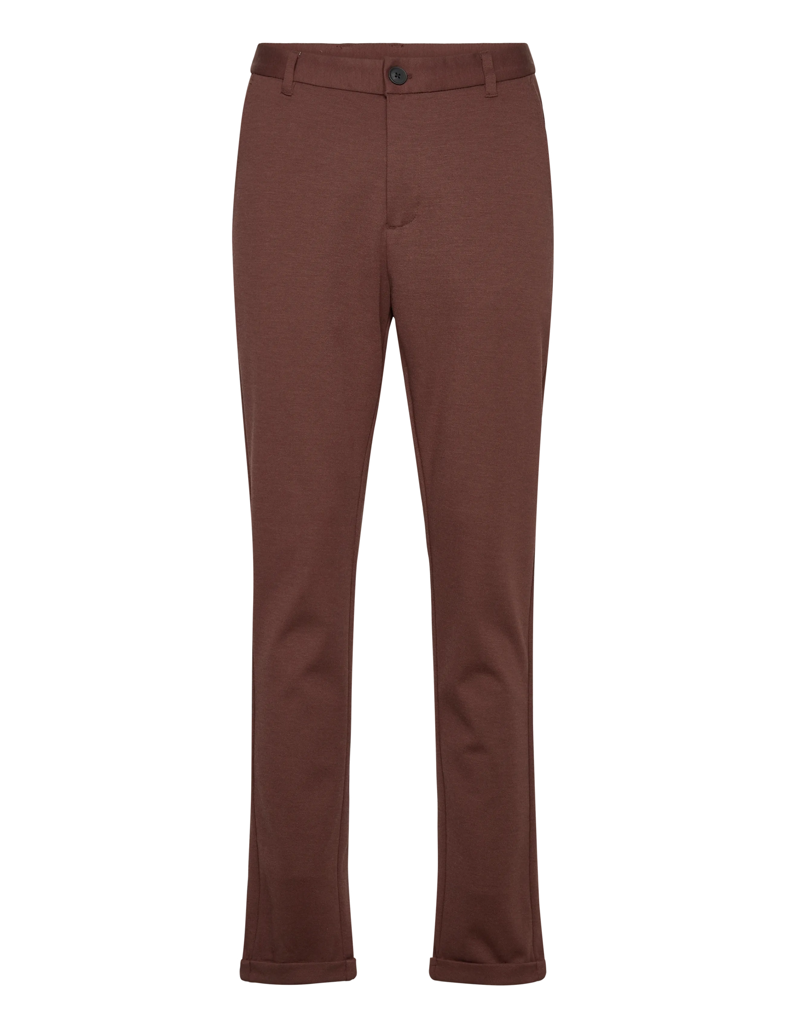 Lindbergh Superflex pant normal length - Lindbergh - DK BROWN / brown
