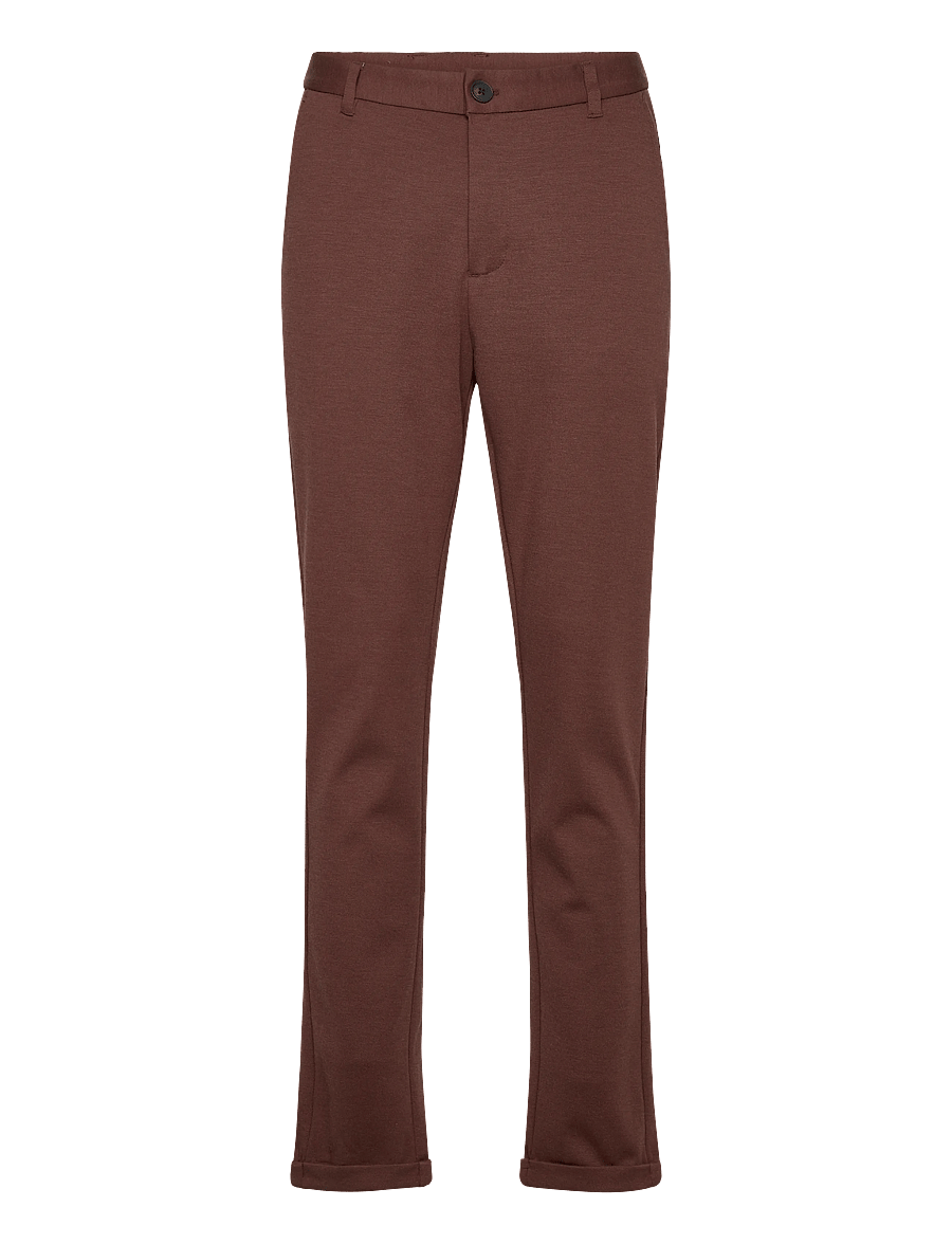 Lindbergh - Superflex pant normal length - chino-püksid - dk brown - 0