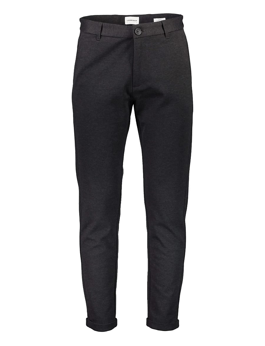 Lindbergh - Superflex pant normal length - chinos - dk grey mix - 1