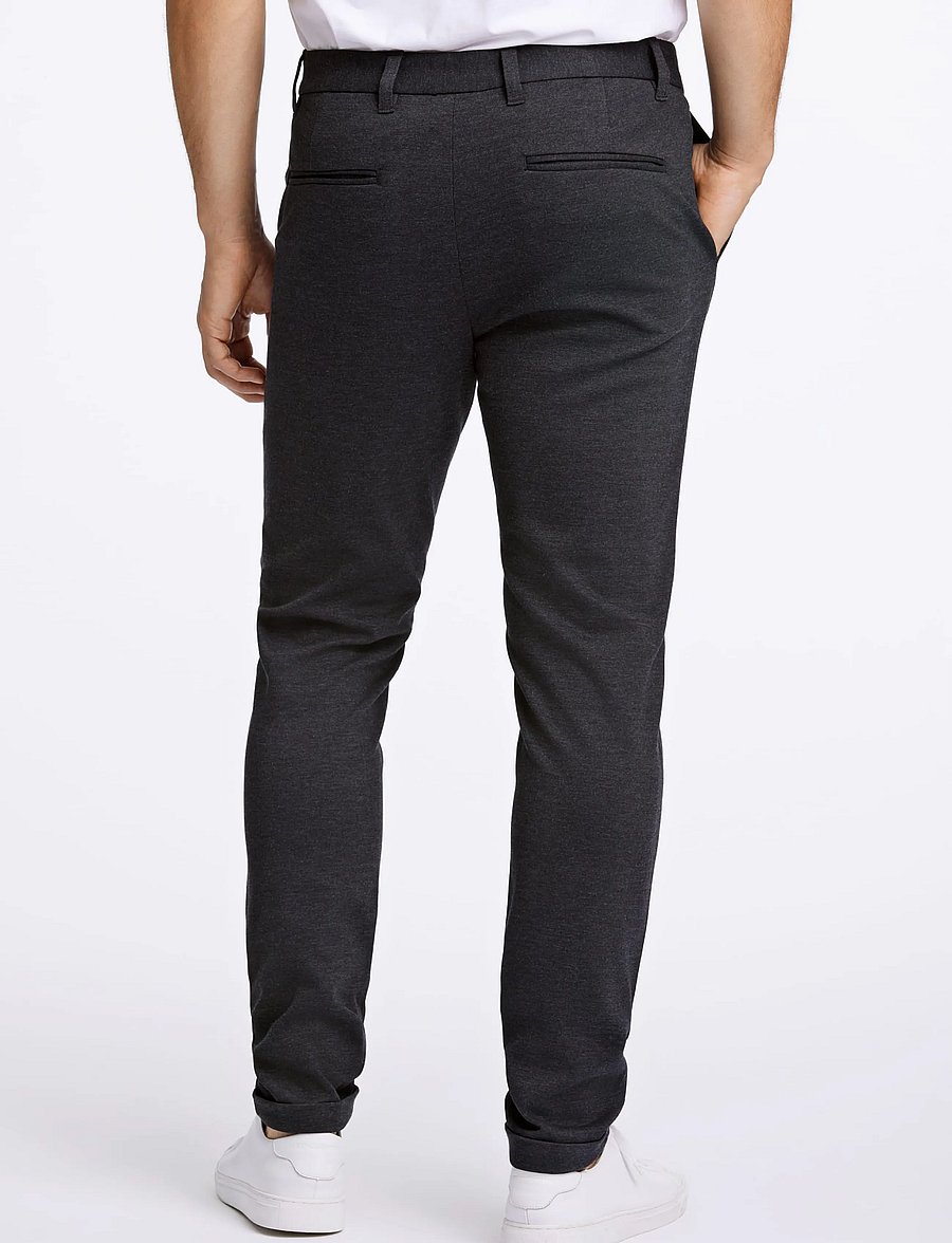 Lindbergh - Superflex pant normal length - chinos - dk grey mix - 5