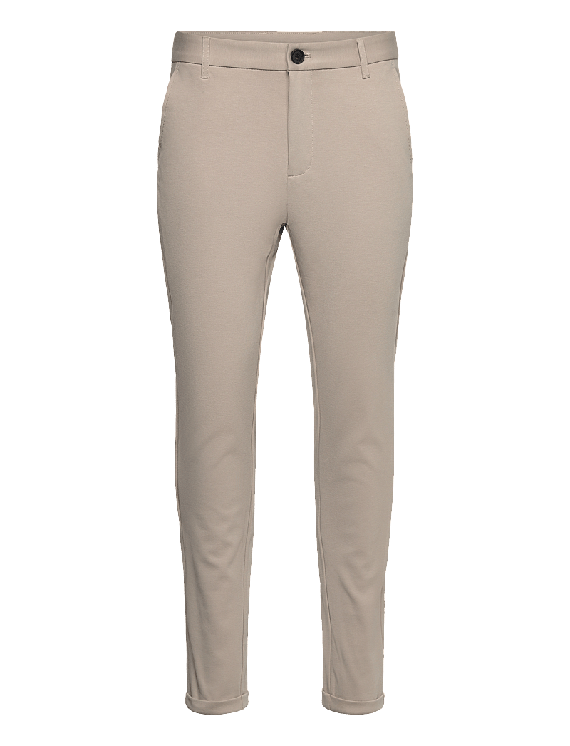 Lindbergh - Superflex pant normal length - pantalons chino - lt stone - 1