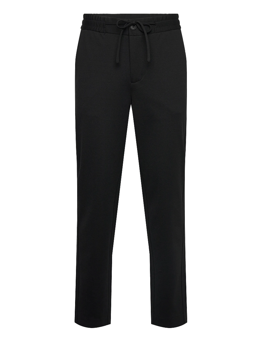 Lindbergh - Superflex relaxed fit pants - rennot housut - black - 0