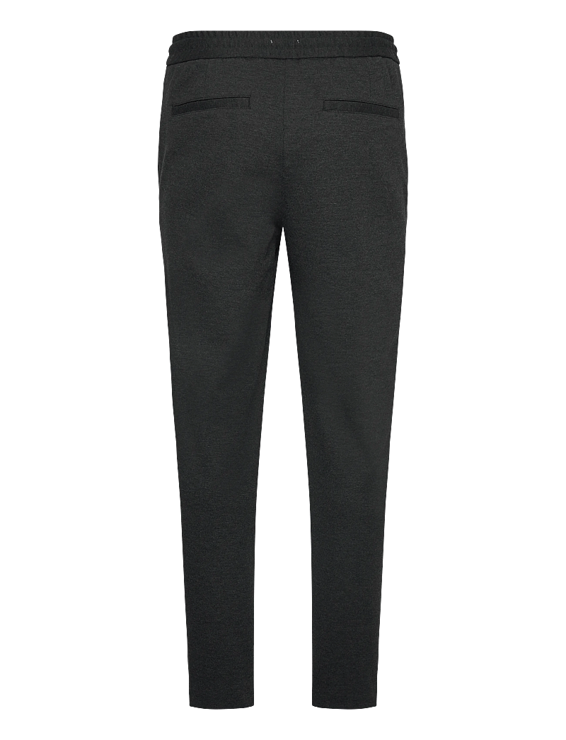 Lindbergh - Superflex relaxed fit pants - casual trousers - dk grey mix - 1