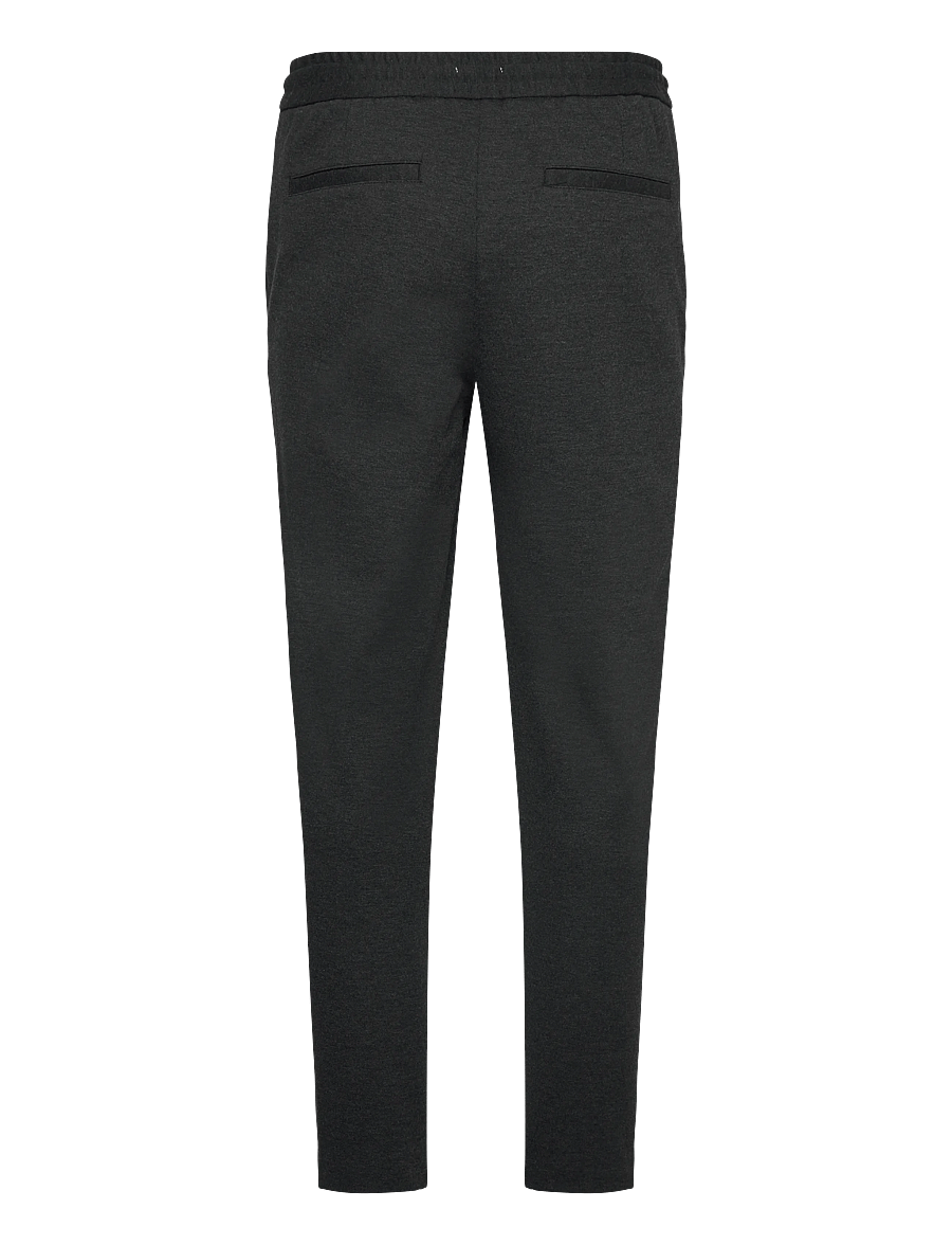 Lindbergh - Superflex relaxed fit pants - casual byxor - dk grey mix - 1