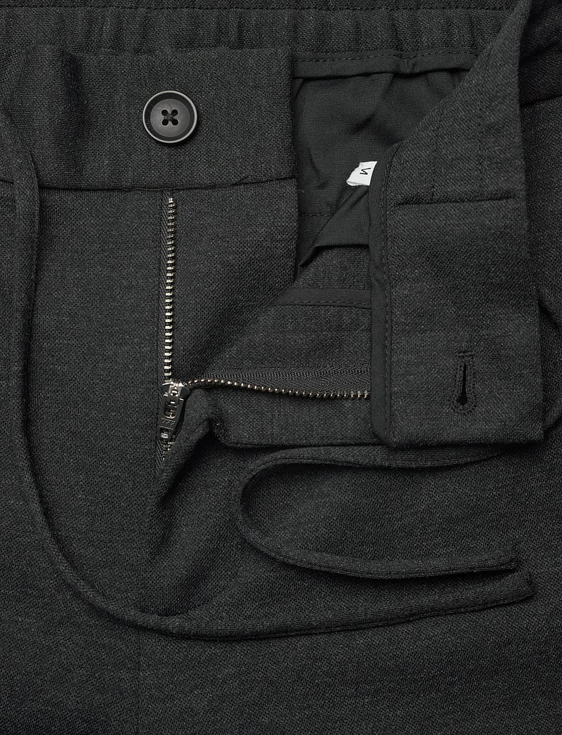 Lindbergh - Superflex relaxed fit pants - casual trousers - dk grey mix - 3