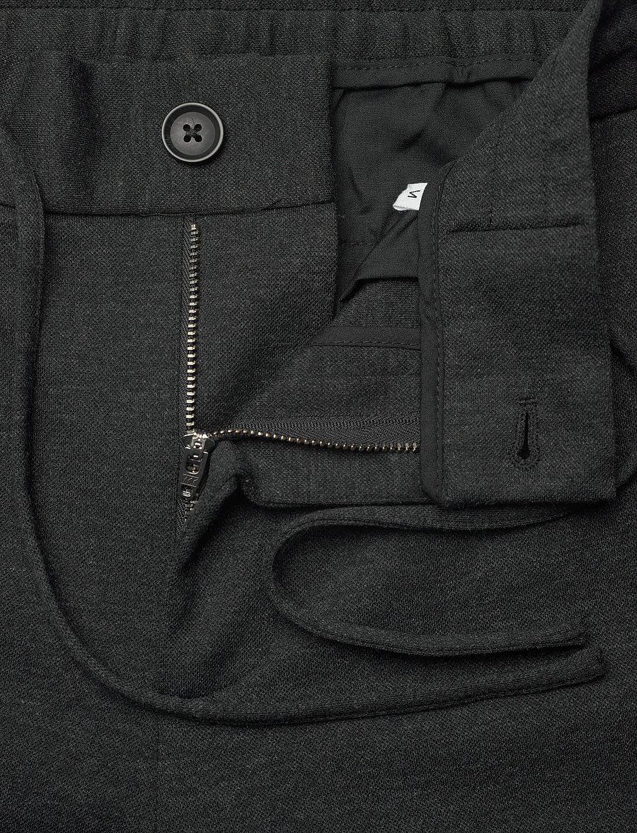 Lindbergh - Superflex relaxed fit pants - casual trousers - dk grey mix - 3