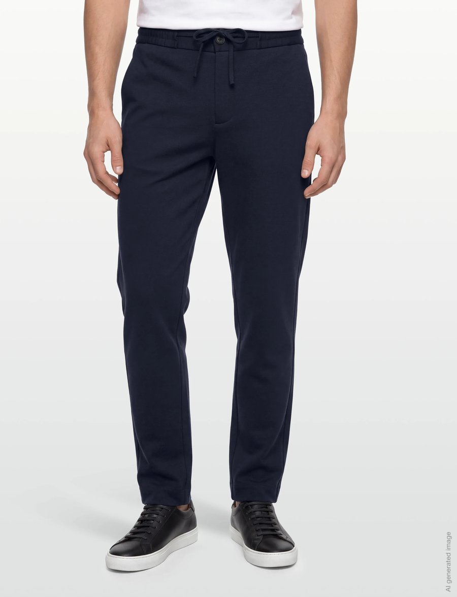 Lindbergh - Superflex relaxed fit pants - freizeithosen - navy mix - 3