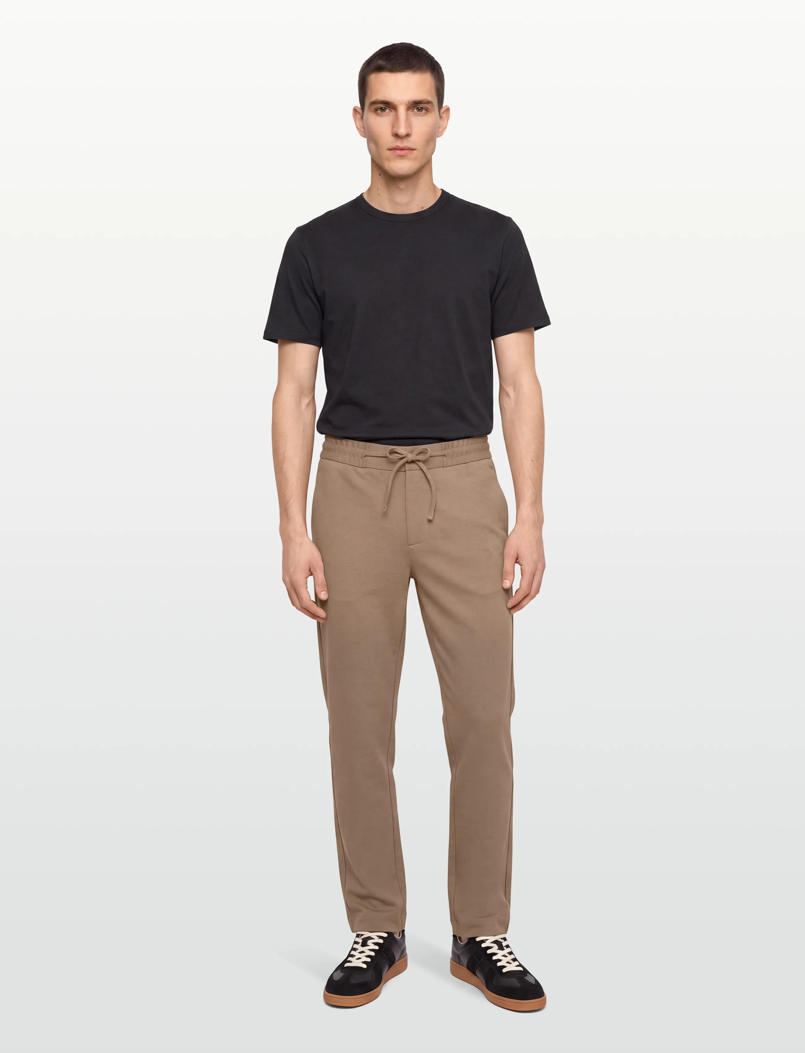 Lindbergh Superflex Relaxed Fit Pants, S, Trousers, Beige - Casual, Männerswear