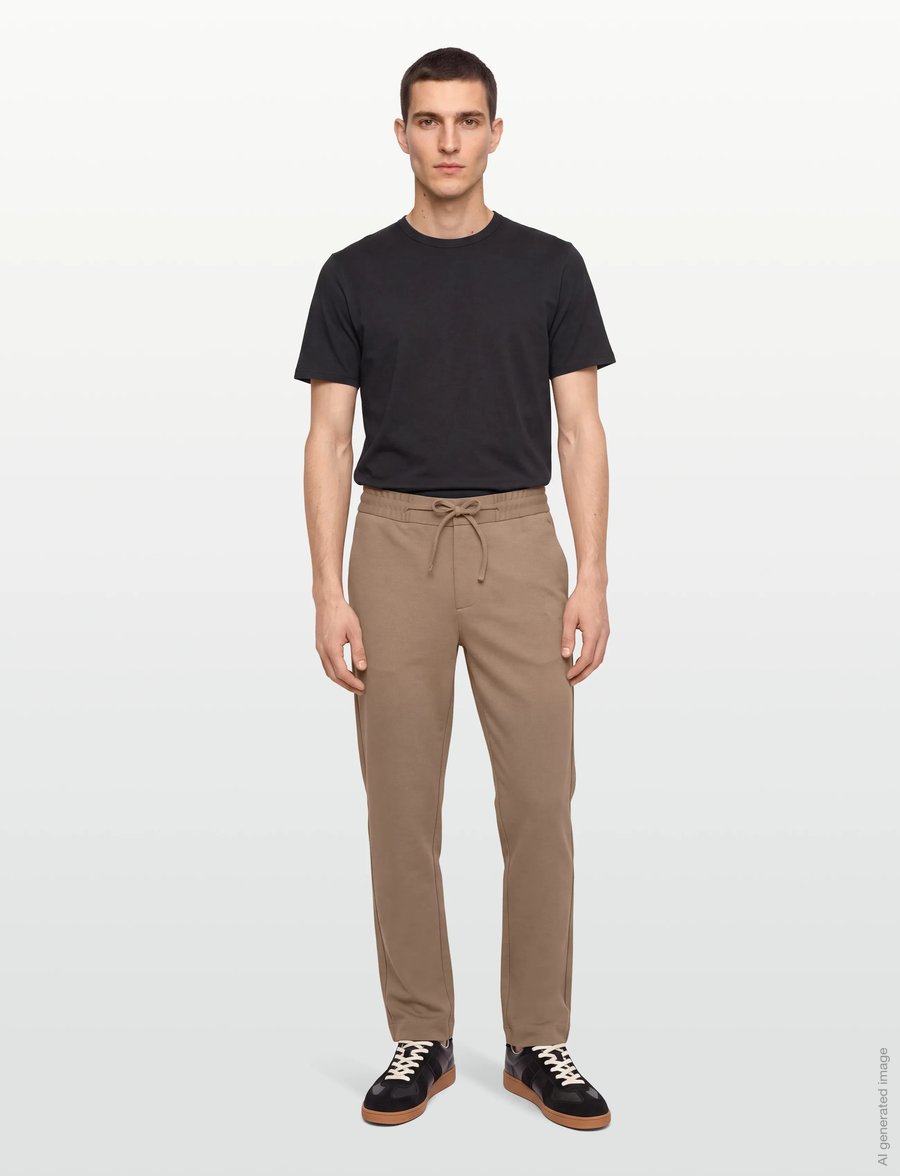 Lindbergh - Superflex relaxed fit pants - freizeithosen - sand mix - 0