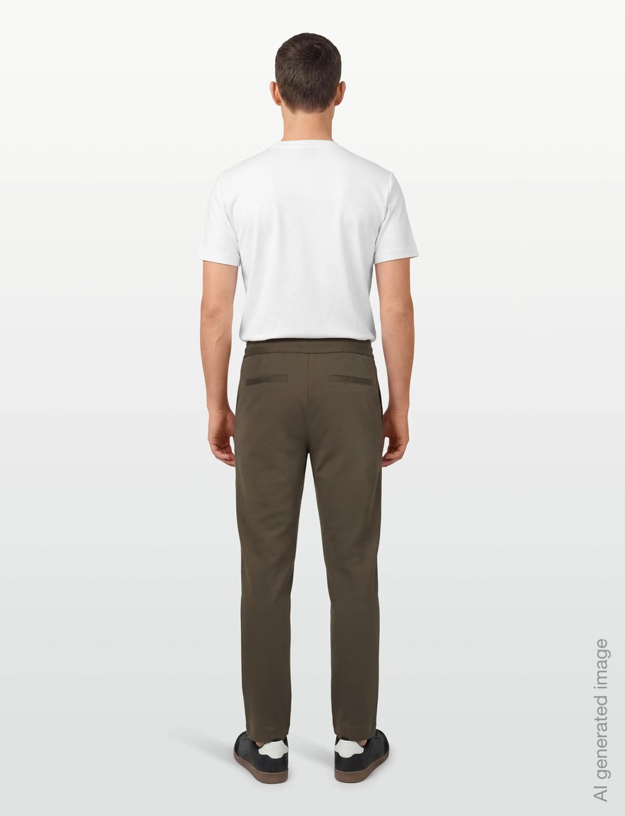 Lindbergh - Superflex relaxed fit pants - casual trousers - true army - 4