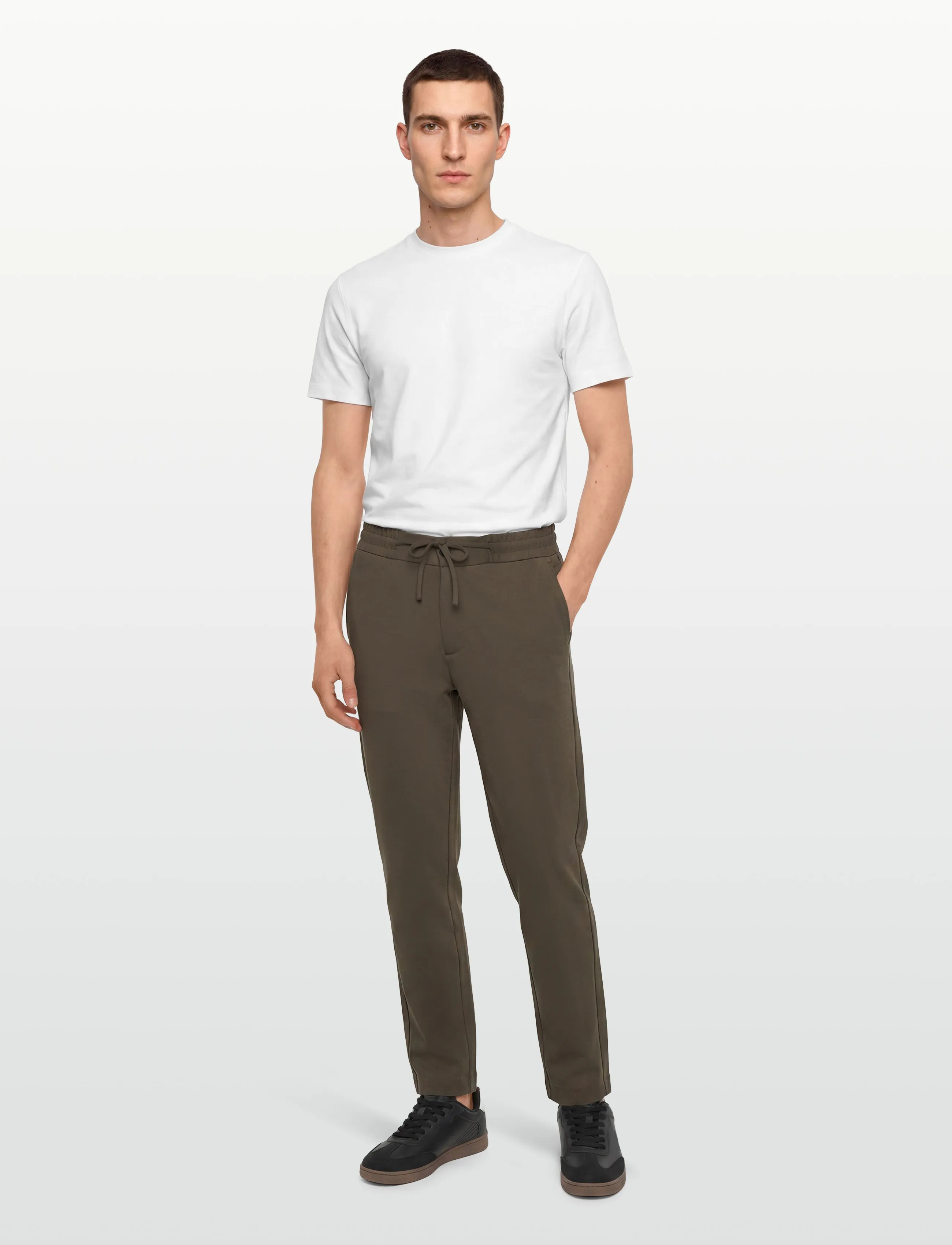 Lindbergh Superflex Relaxed Fit Pants, L, Trousers, Braun - Casual, Männerswear