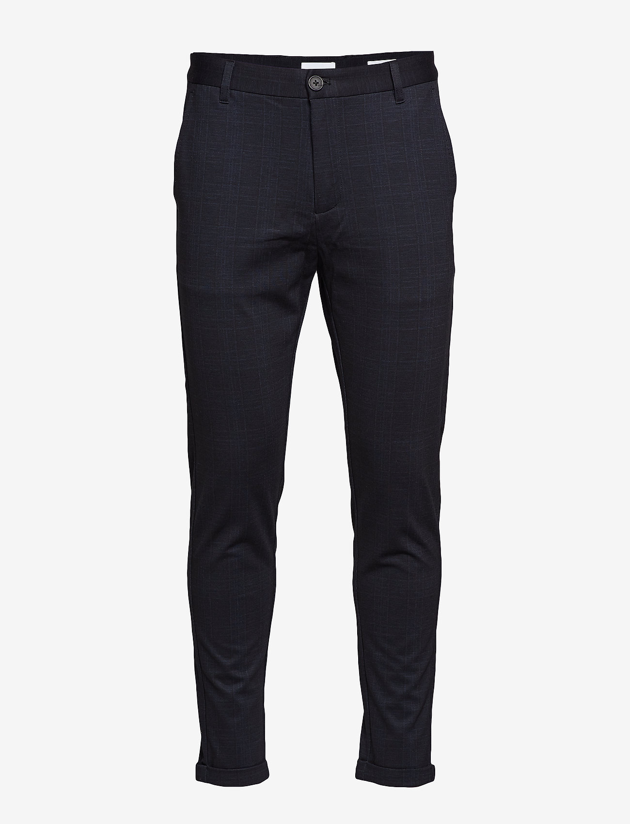 Lindbergh - Knitted cropped knitted check - black mix - 0