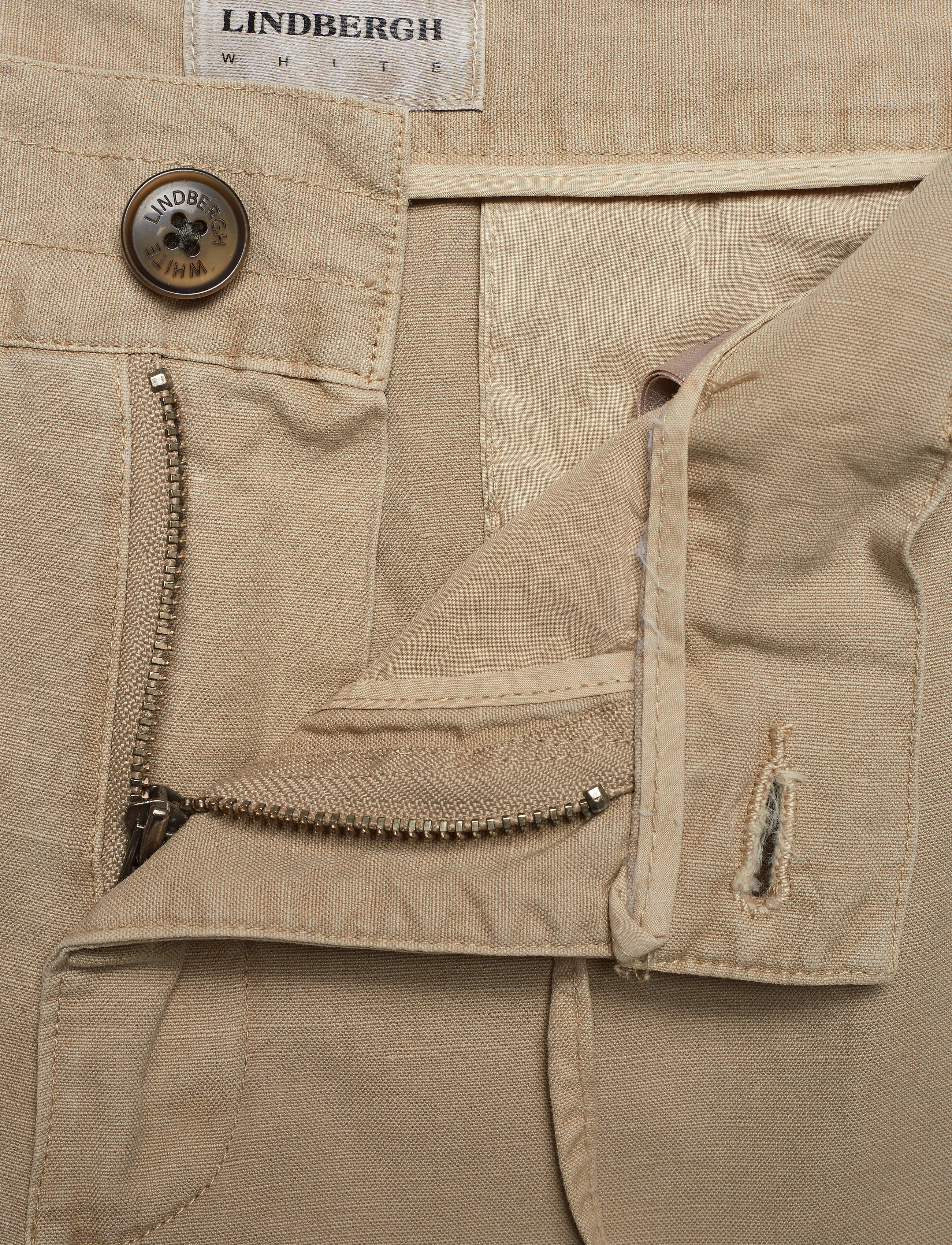 Lindbergh - Club pants cotton linen - beige - 3