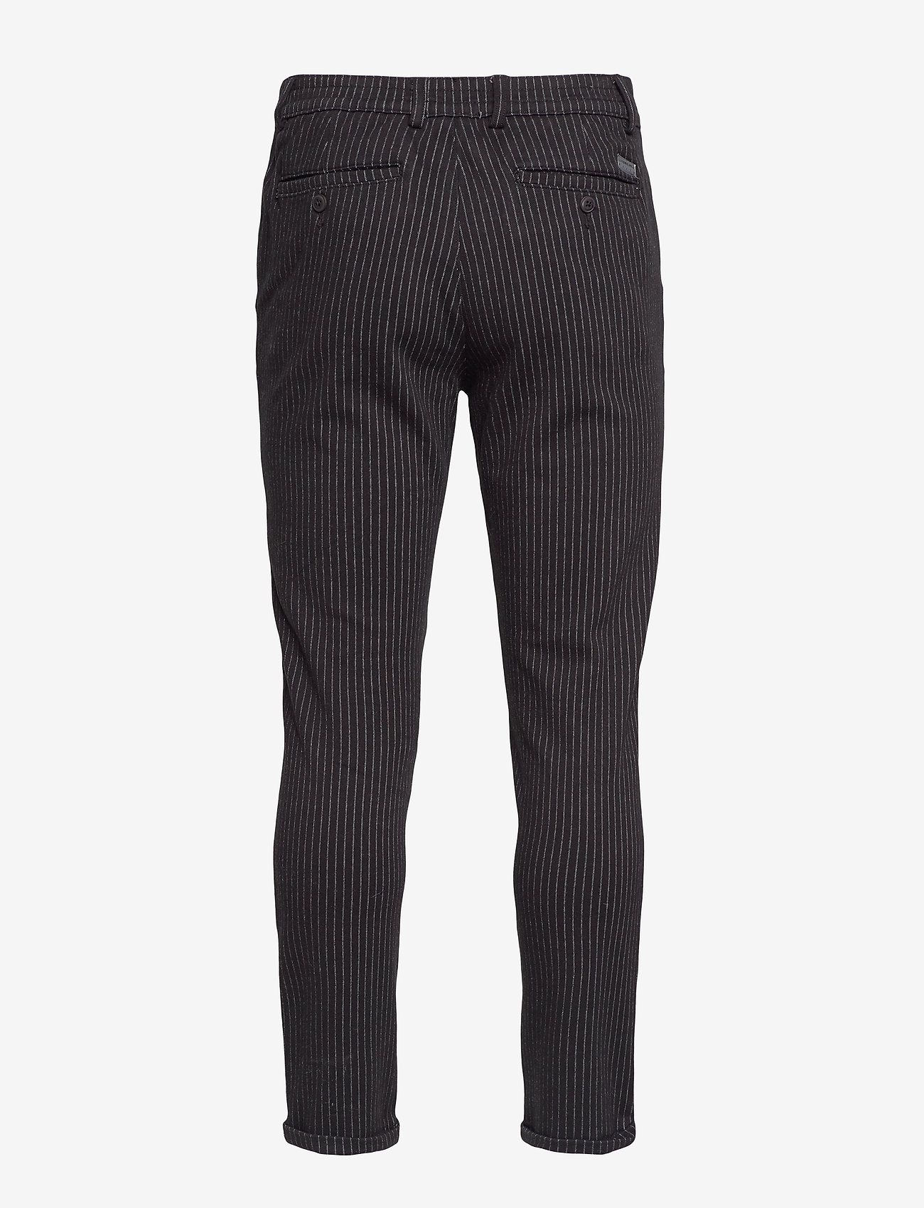 Lindbergh - Chino pants with elastic waist - black mix - 1