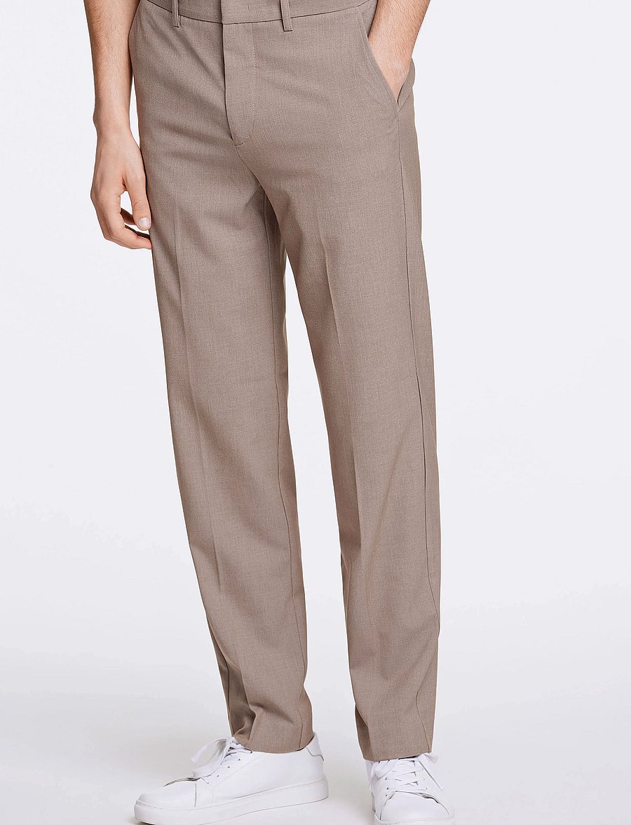 Lindbergh - Relaxed formal pants - anzugshosen - beige mix - 0