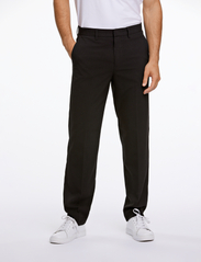 Lindbergh - Relaxed fit formal pants - jakkesætsbukser - black - 3