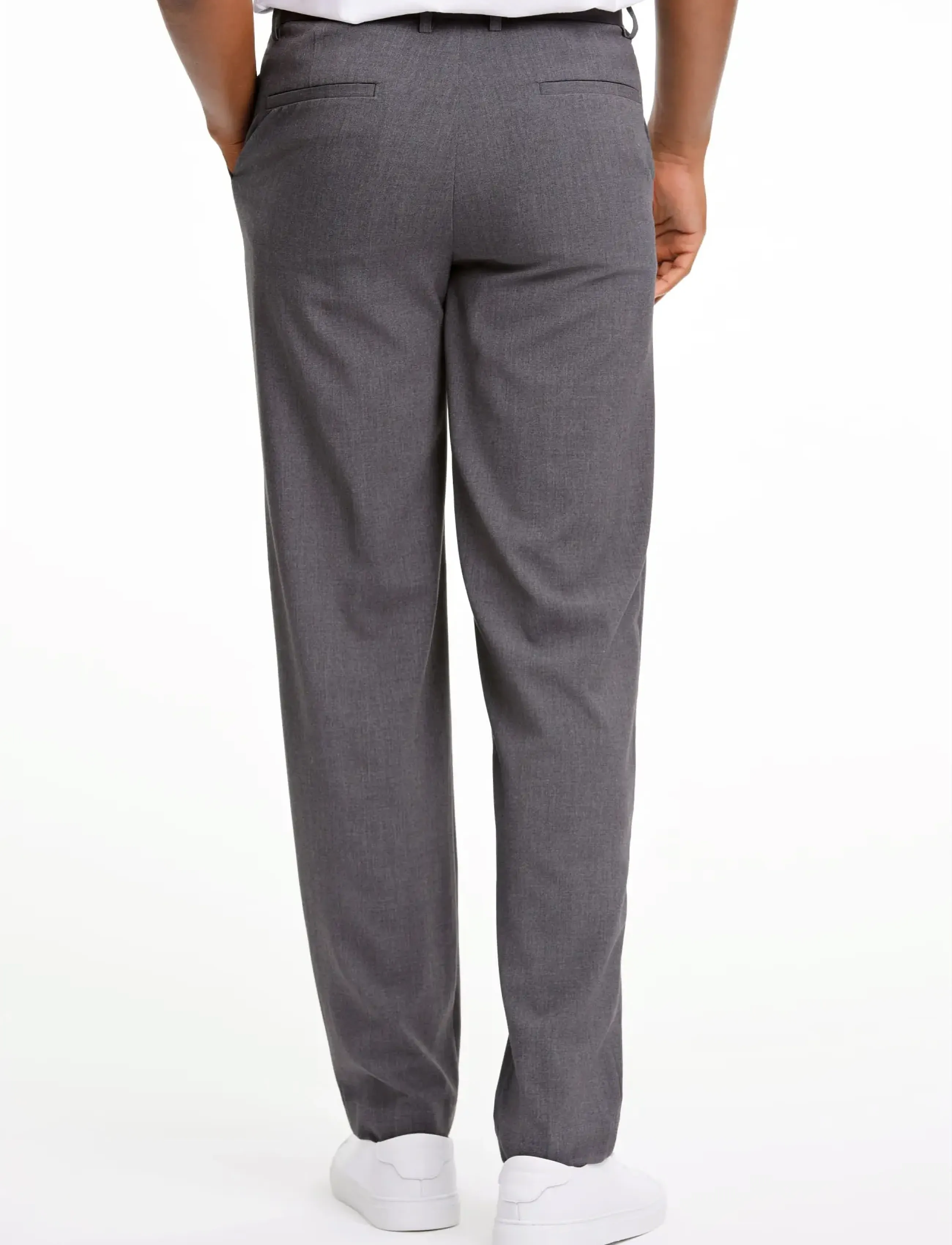 Lindbergh - Relaxed formal pants - jakkesætsbukser - grey mix - 4