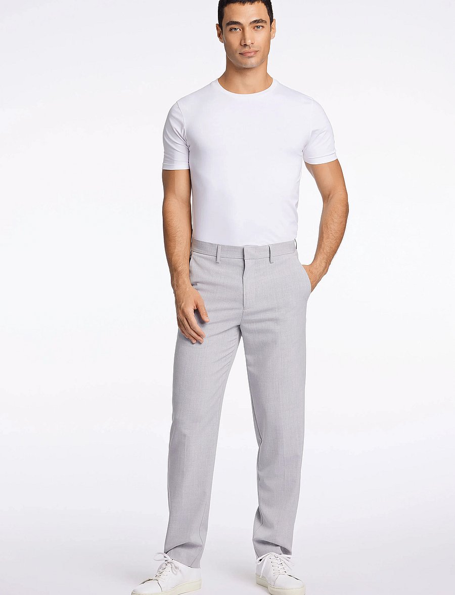 Lindbergh - Relaxed formal pants - anzugshosen - lt grey mix - 4