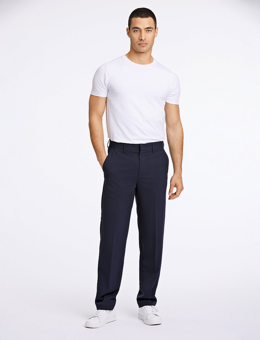 Lindbergh - Relaxed formal pants - kostymbyxor - navy - 0