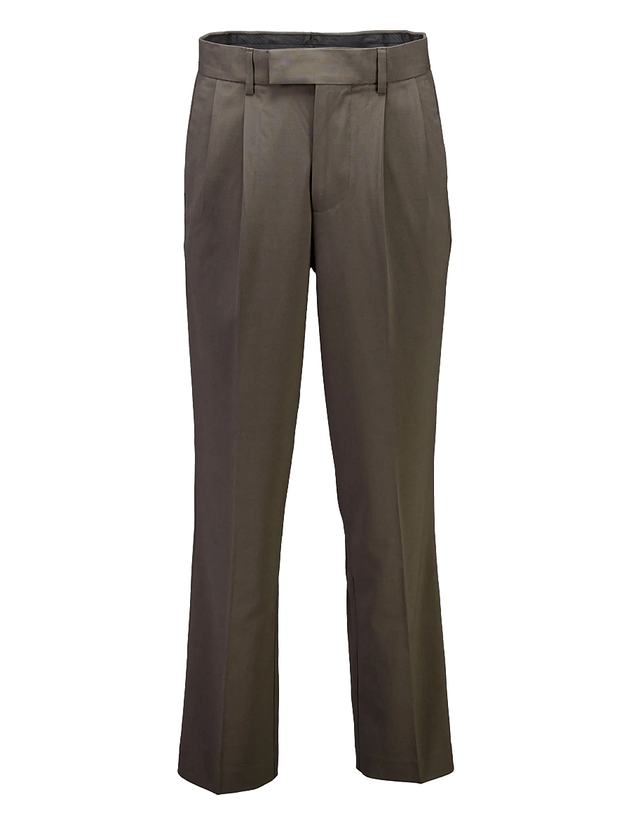 Lindbergh - Relaxed straight leg formal pants - Ülikonnapüksid - dk army - 1