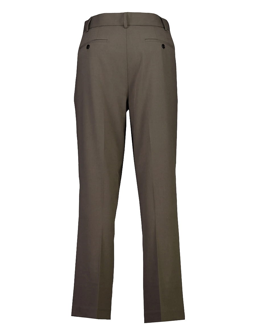 Lindbergh - Relaxed straight leg formal pants - Ülikonnapüksid - dk army - 2