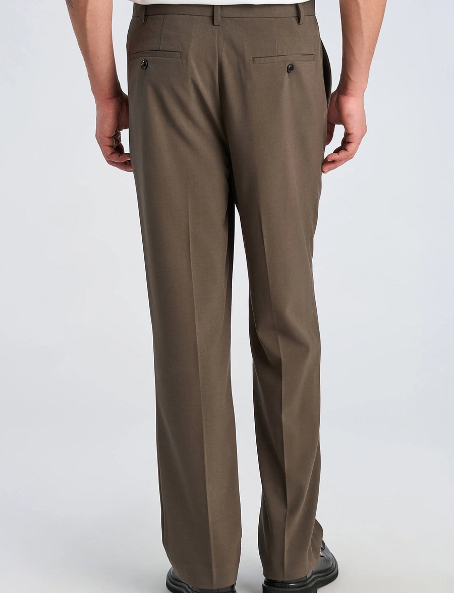 Lindbergh - Relaxed straight leg formal pants - Ülikonnapüksid - dk army - 4