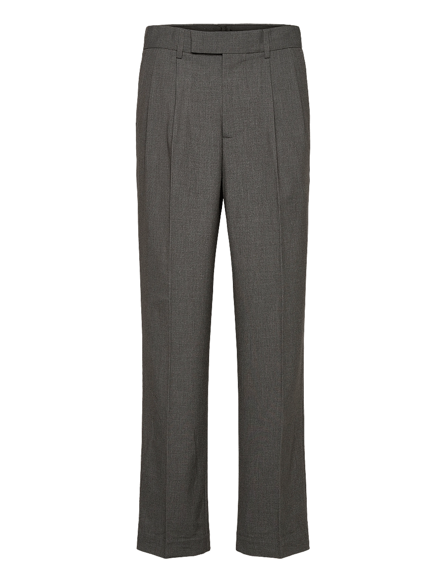 Lindbergh - Relaxed pleated formal pants - anzugshosen - grey mix - 0