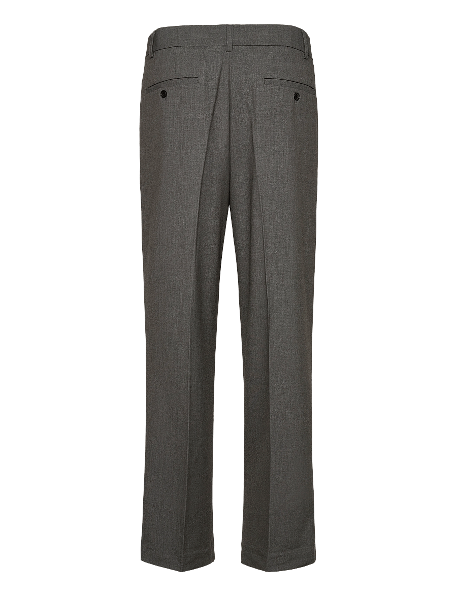Lindbergh - Relaxed pleated formal pants - anzugshosen - grey mix - 1