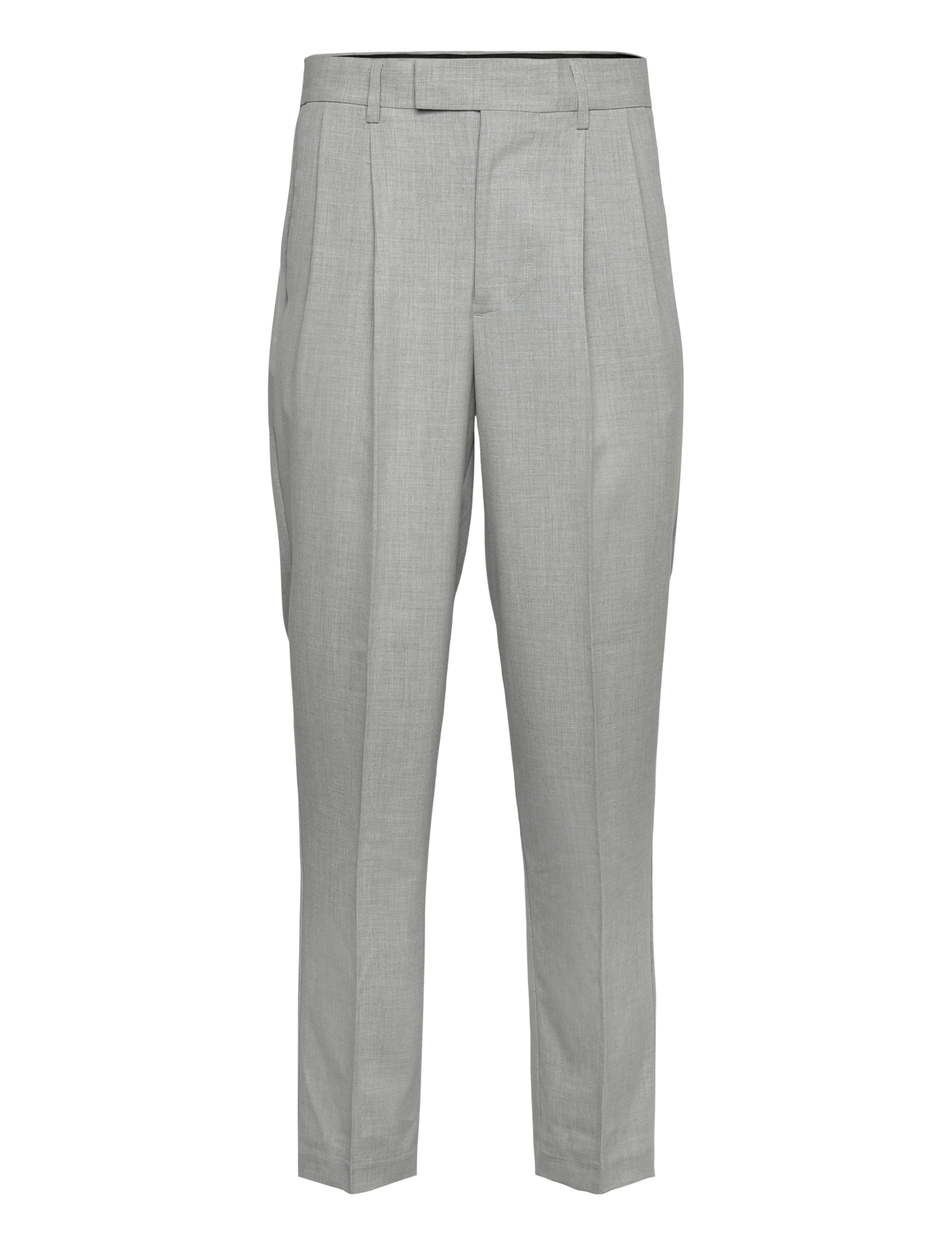 Lindbergh Relaxed straight leg formal pants - Lindbergh - LT GREY MIX / grey