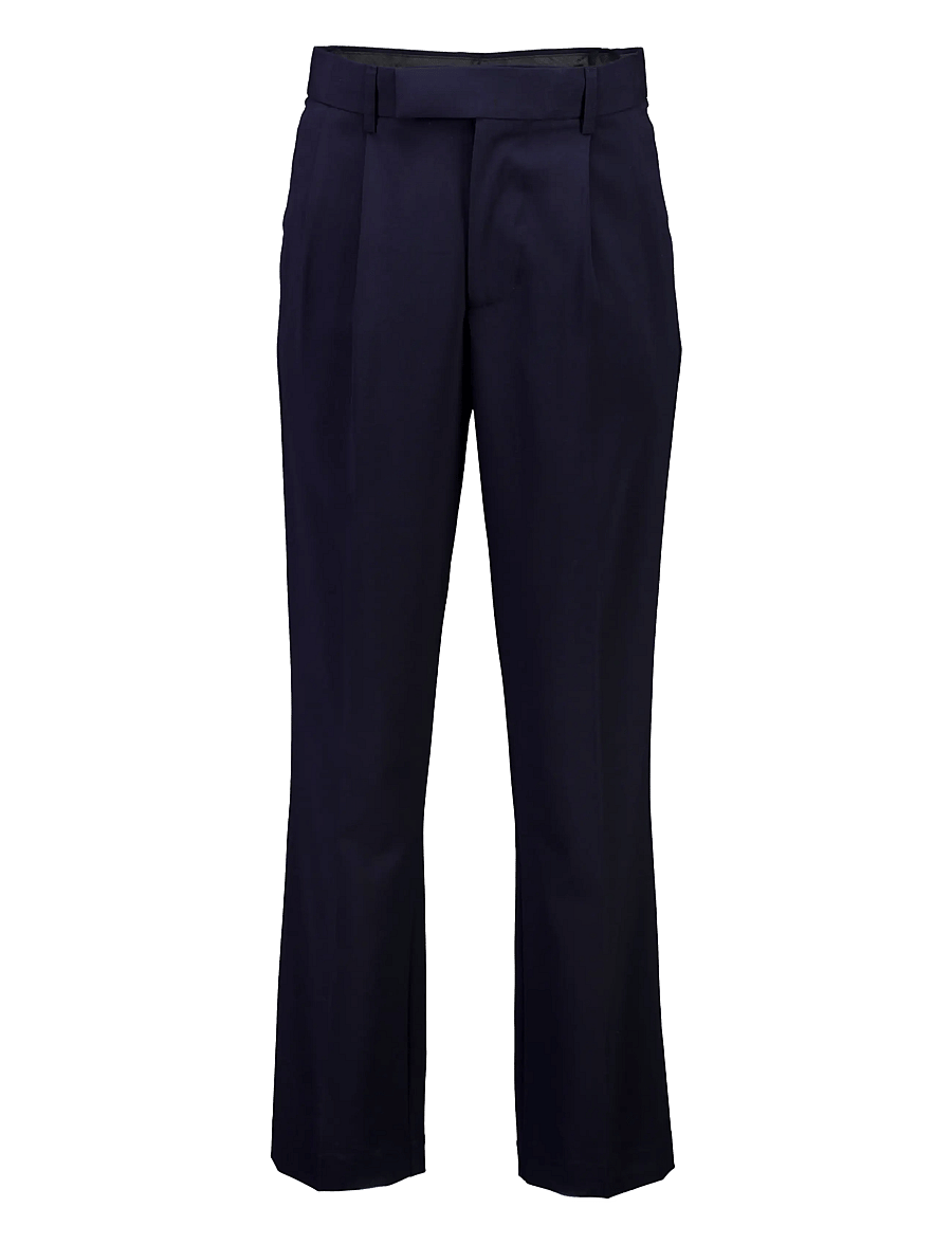 Lindbergh - Relaxed straight leg formal pants - anzugshosen - navy - 1