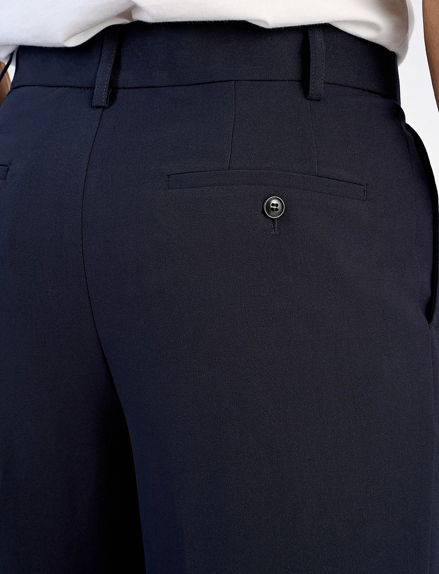 Lindbergh - Relaxed straight leg formal pants - anzugshosen - navy - 5