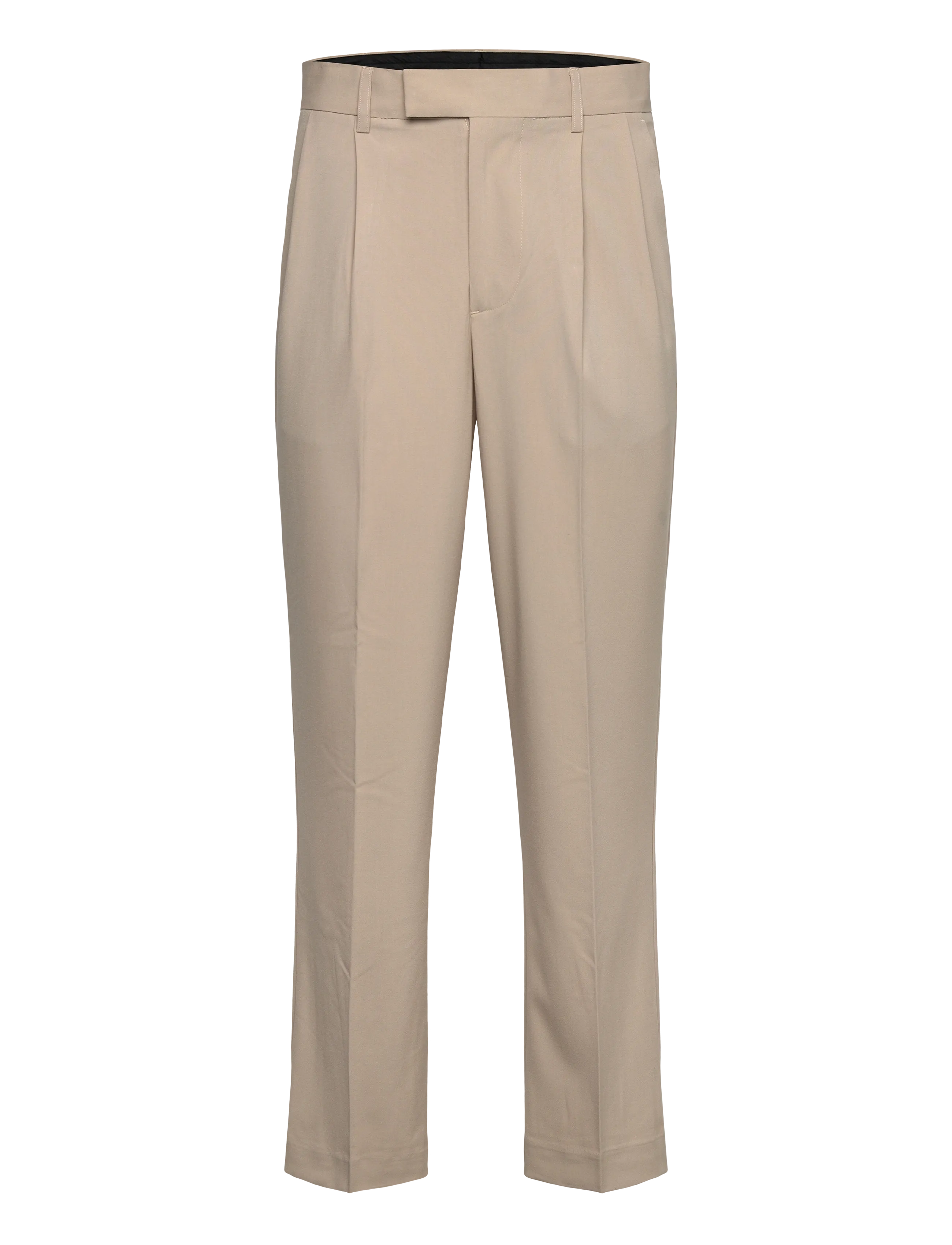 Lindbergh Relaxed straight leg formal pants - Casual bukser - PALE SAND / beige