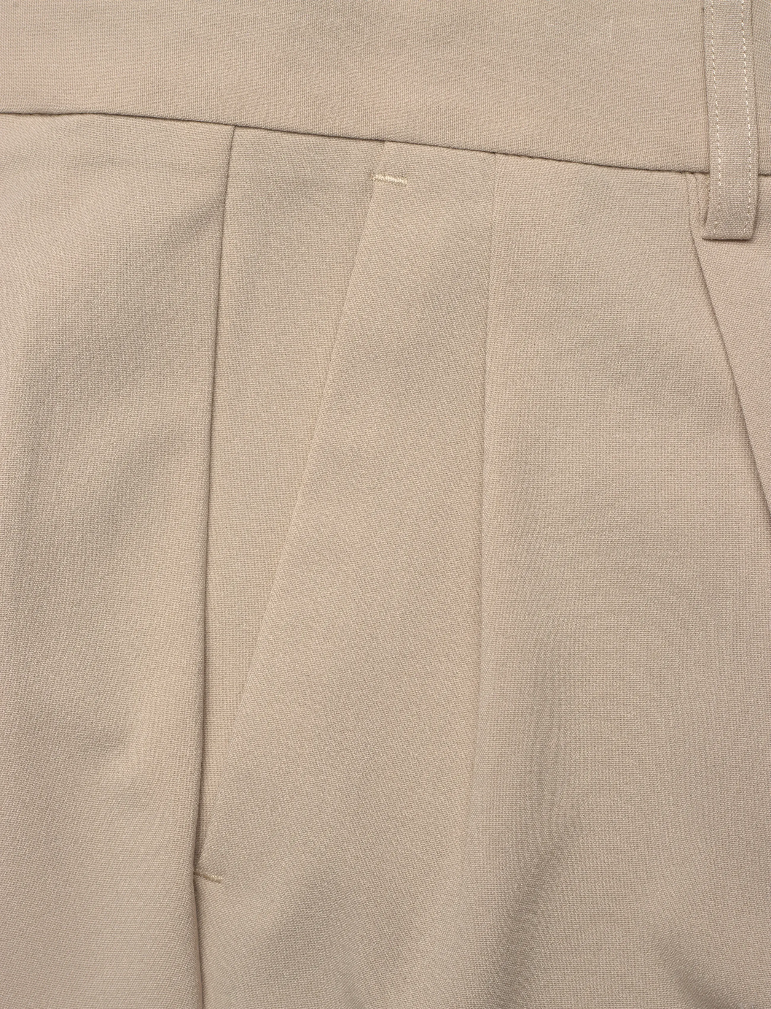 Lindbergh - Relaxed straight leg formal pants - dressbukser - pale sand - 5