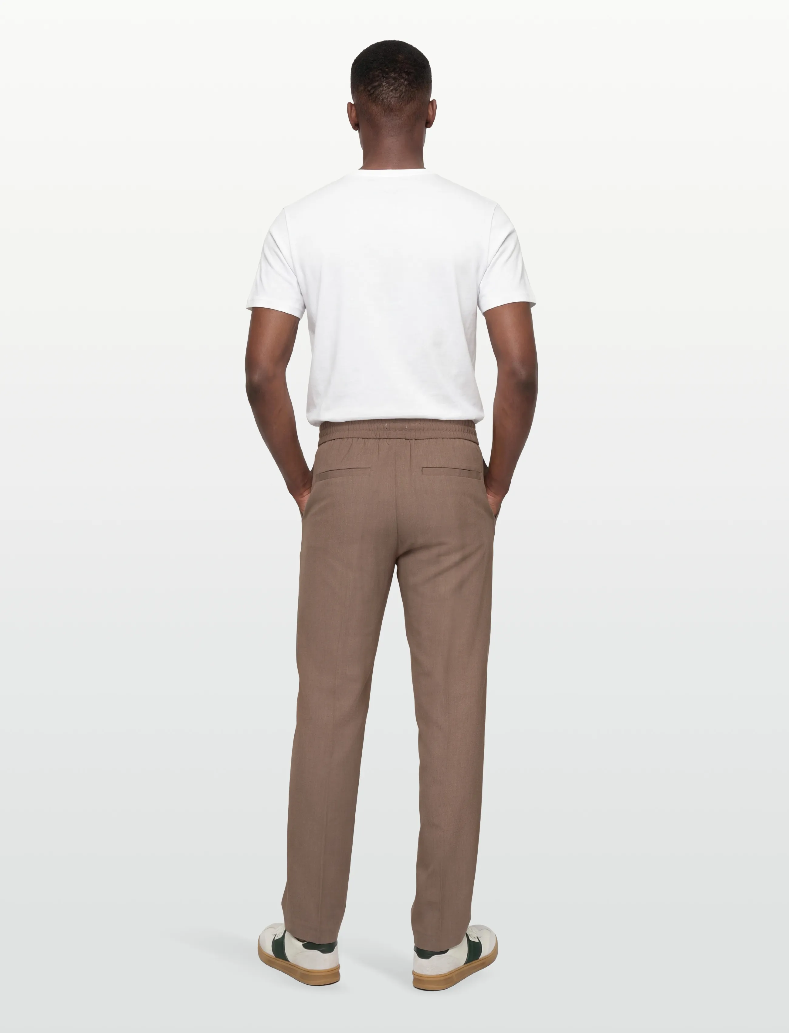 Lindbergh - Relaxed fit pants - casual byxor - beige mix - 4
