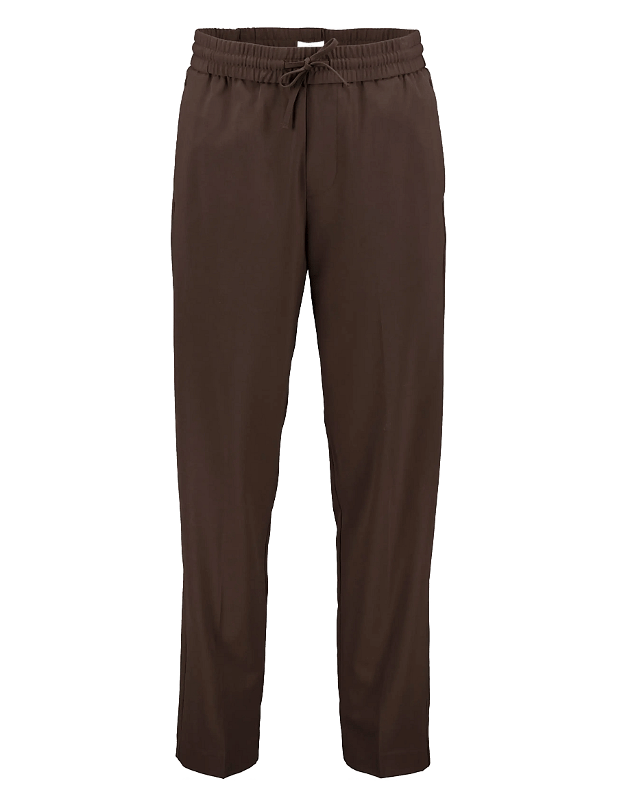 Lindbergh - Relaxed fit pants - freizeithosen - deep brown - 1