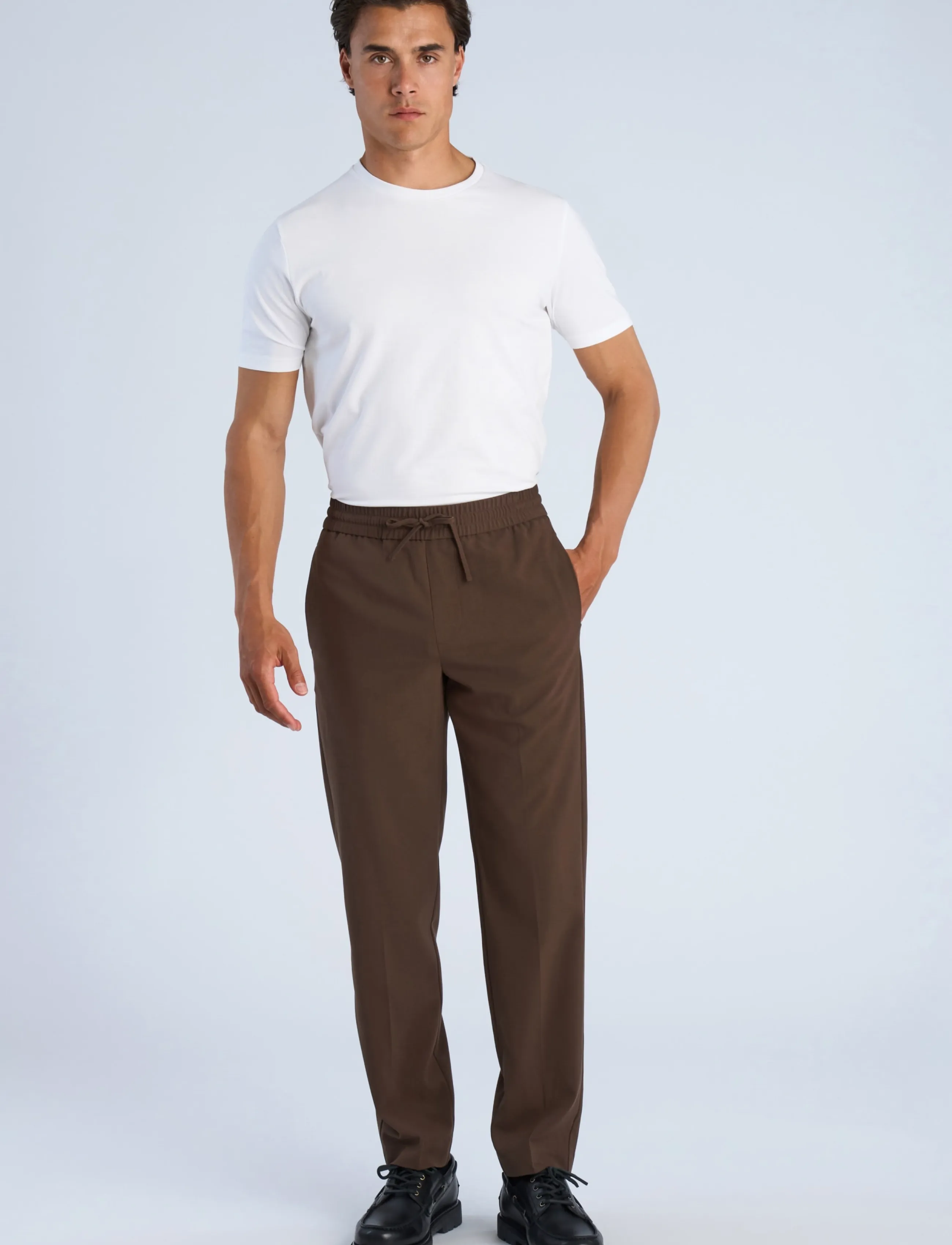Lindbergh Relaxed fit pants - Lindbergh - DEEP BROWN / brown