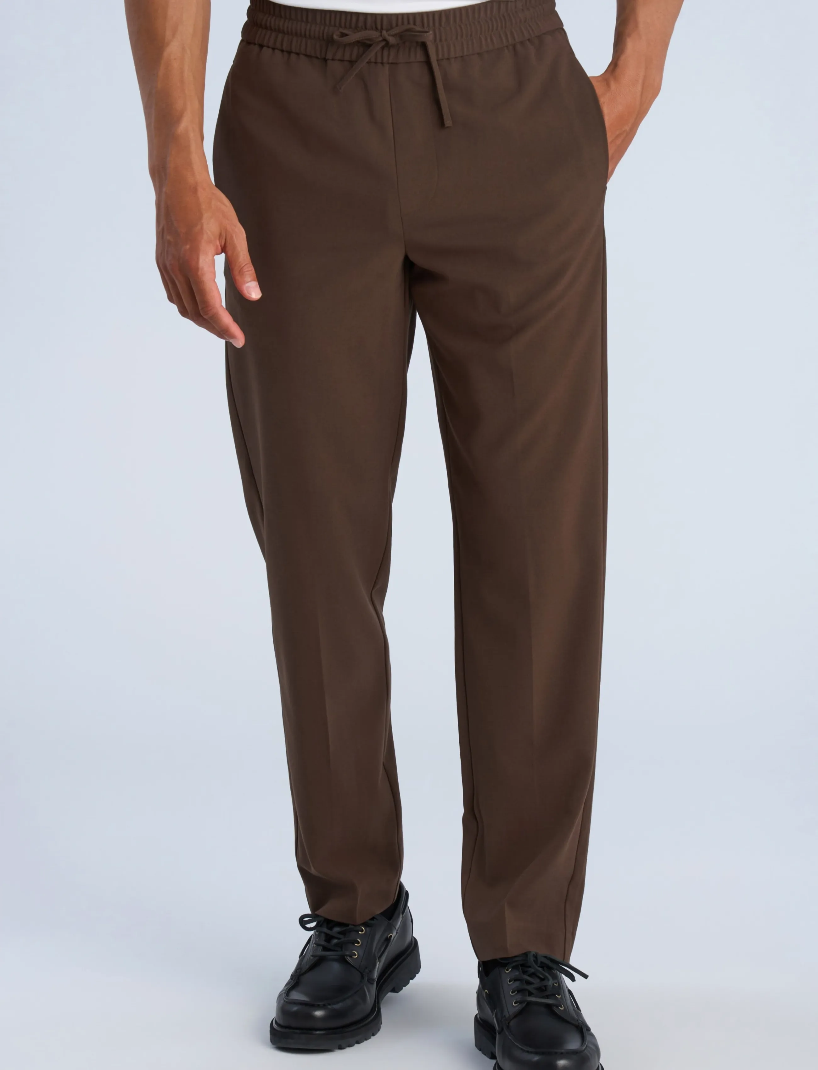 Lindbergh - Relaxed fit pants - freizeithosen - deep brown - 3