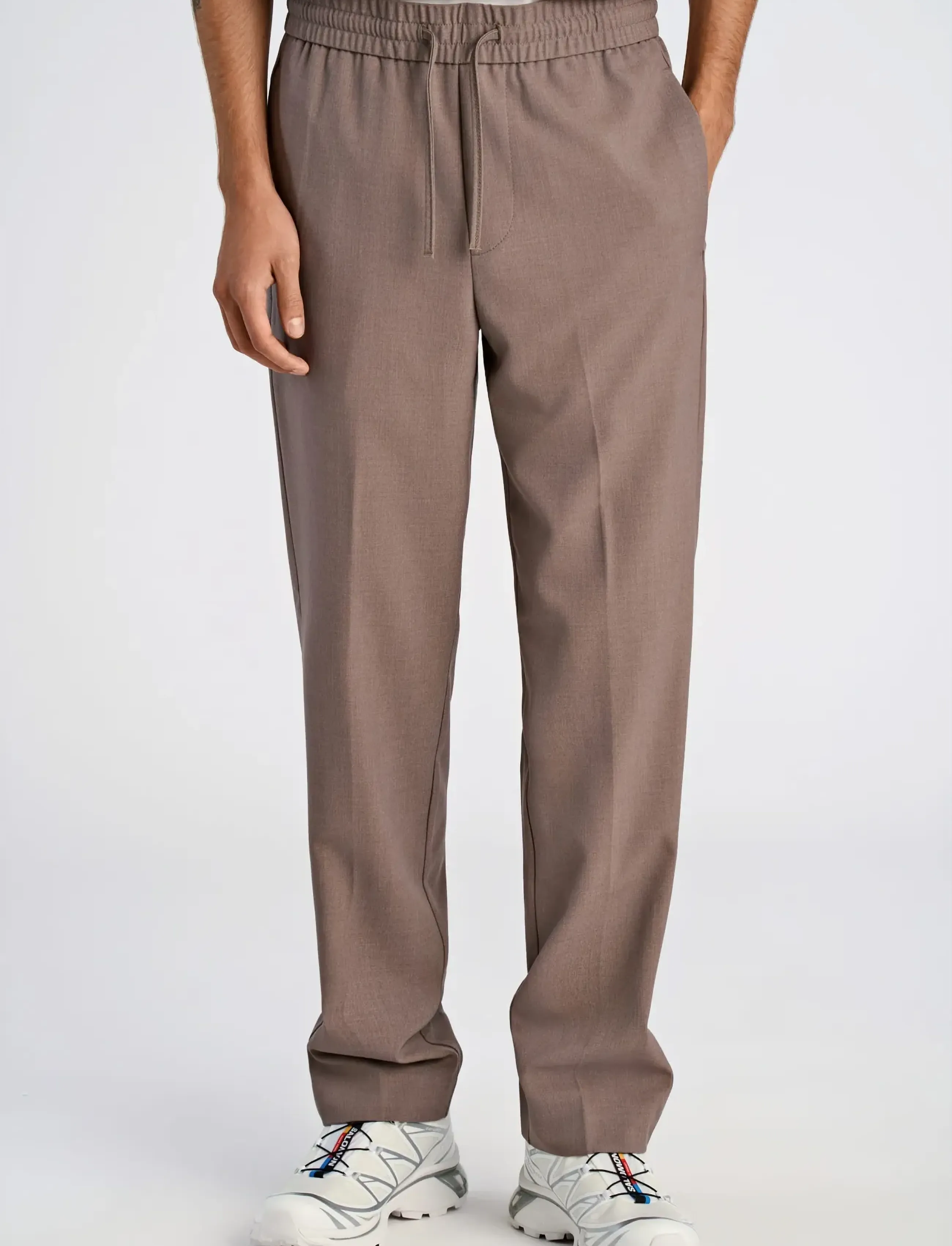 Lindbergh Relaxed fit pants - Riided - DEEP SAND MEL / brown