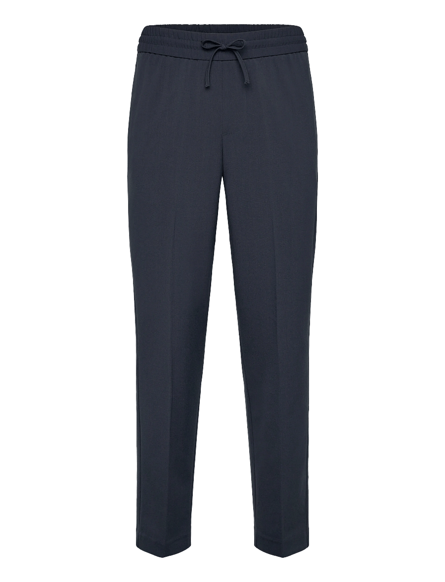 Lindbergh - Relaxed fit pants - casual - dk dusty blue - 0